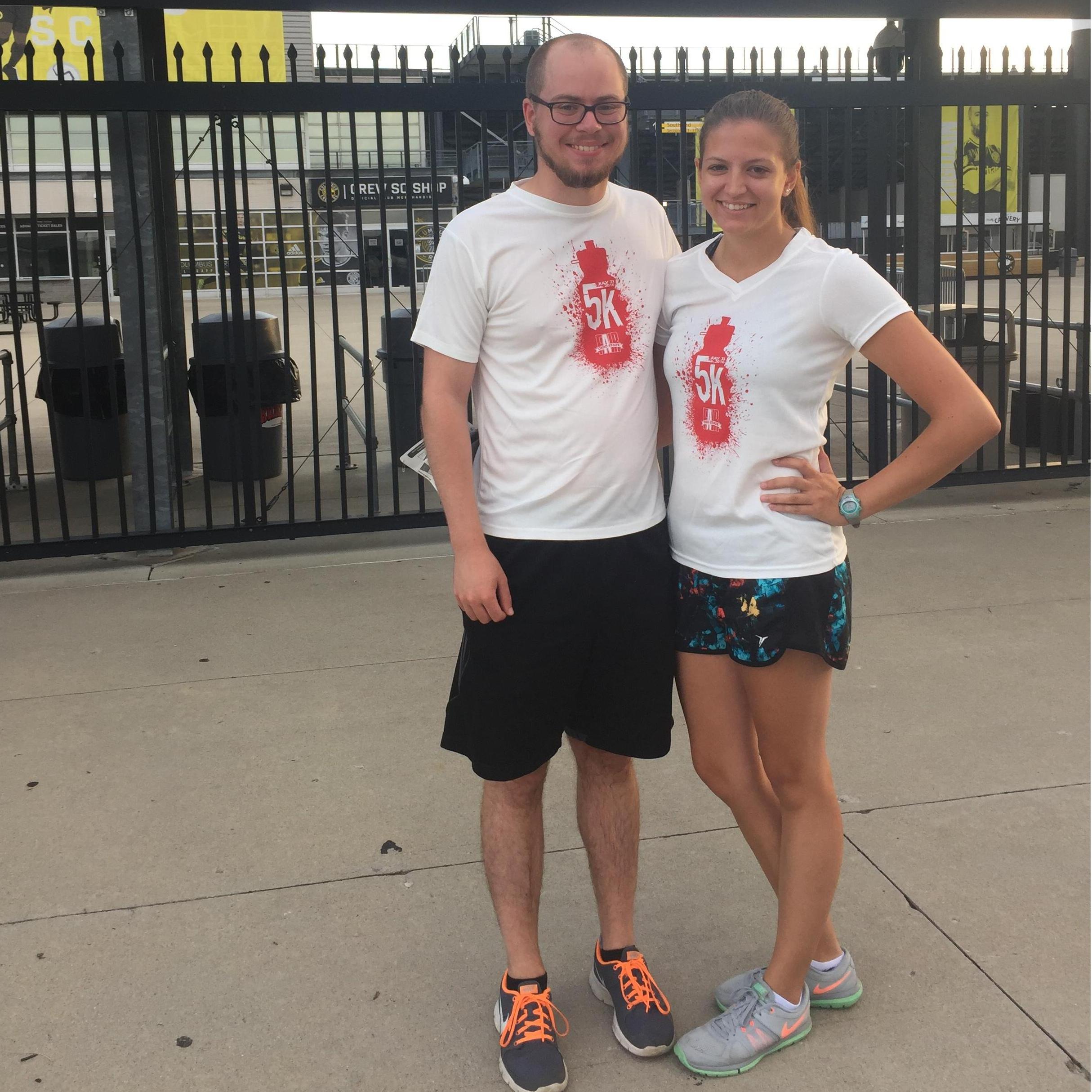 Our first 5k!  July 2016
