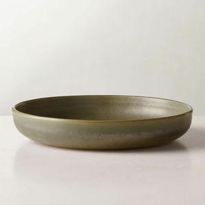 CB2 Drift Green Pasta Bowl with Reactive Glaze