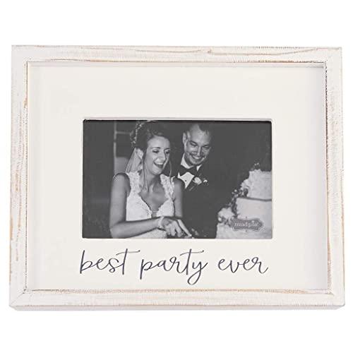 Mud Pie Wedding Collection Best Party Ever Photo Picture Frame 4" x 6"