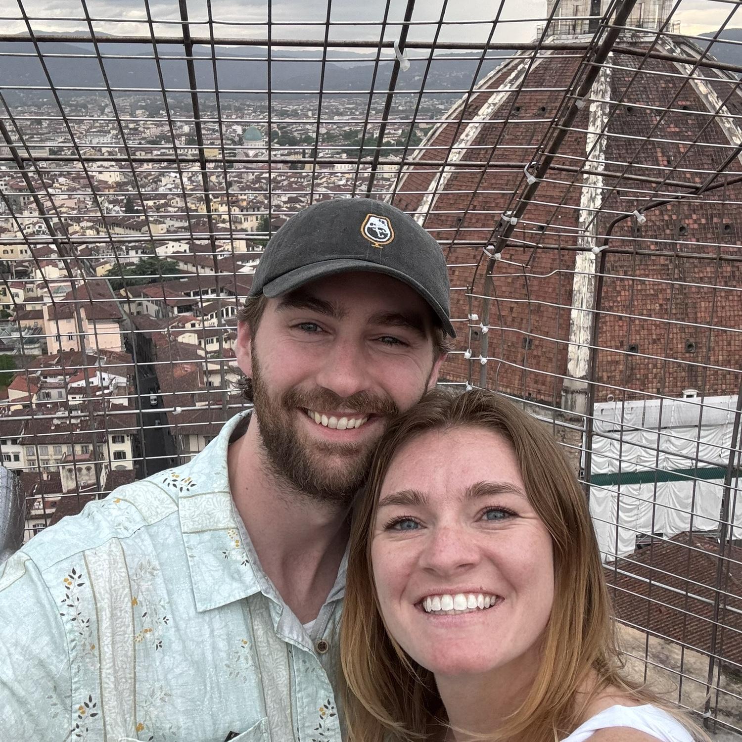 Top of the bell tower, Florence Italy
