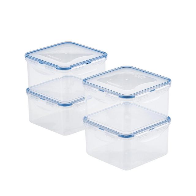 Lock n Lock Easy Essentials Square 41-Oz. Food Storage Container, Set of 4