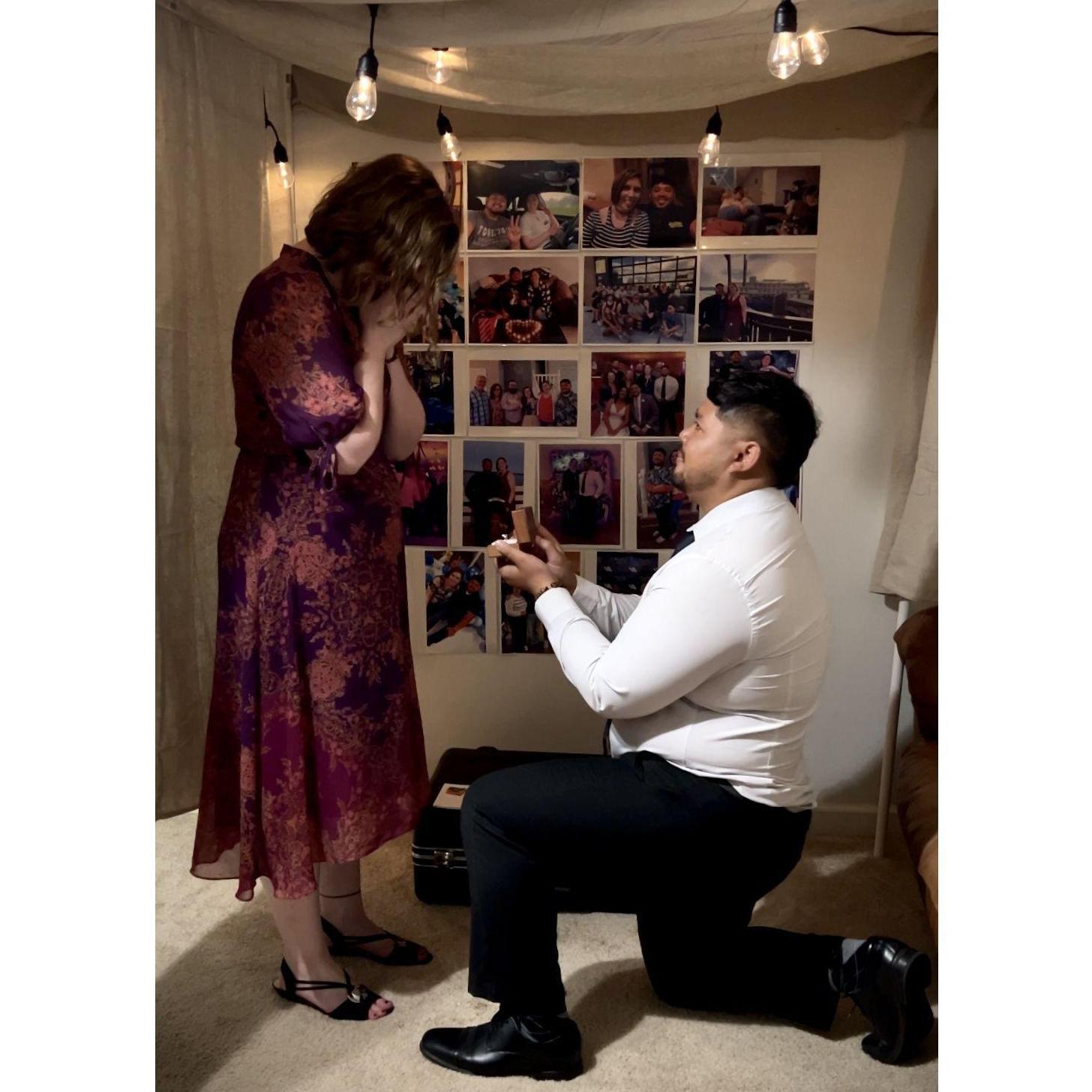 He proposed, and she said yes! - July 27, 2025