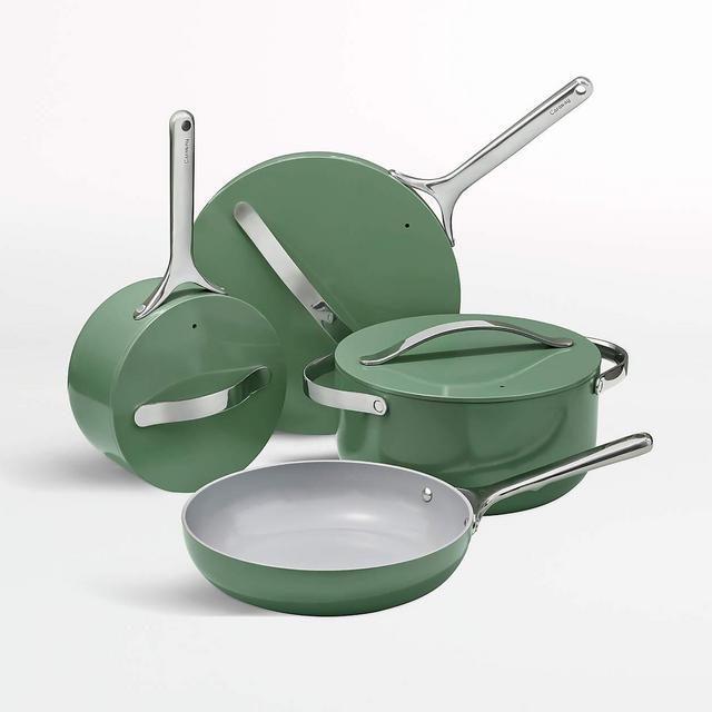 Caraway Home Sage Non-Stick Ceramic 7-Pc. Cookware Set