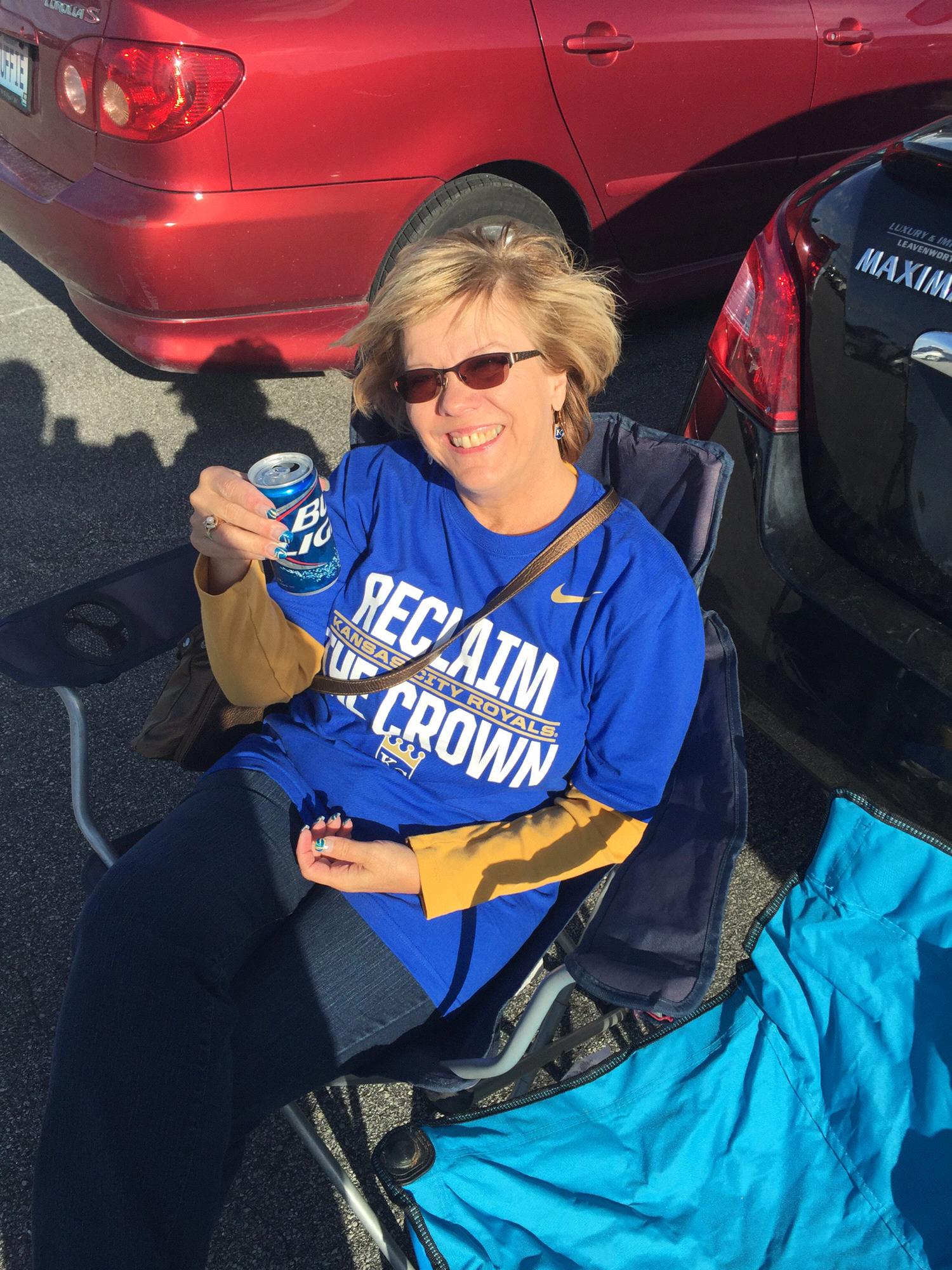 Tailgating at ALCS in Kansas City with Mom!