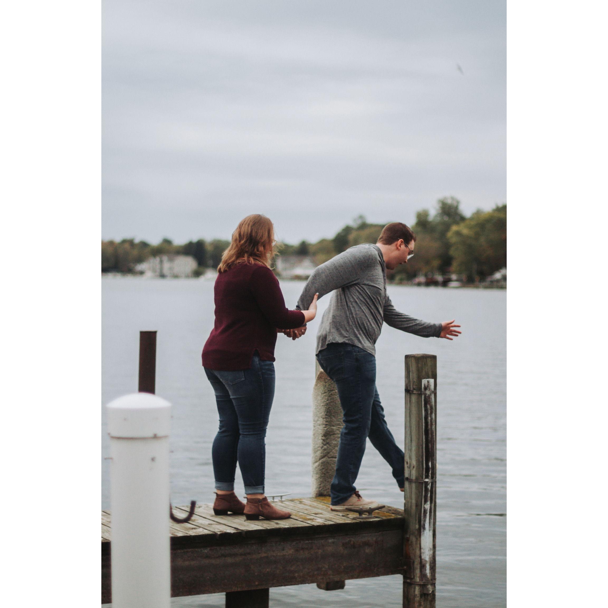 Our first professional pictures taken together.