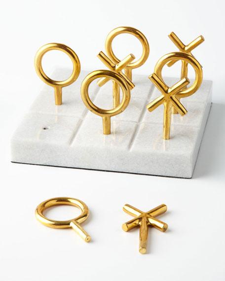 Jonathan Adler Brass Tic Tac Toe Set