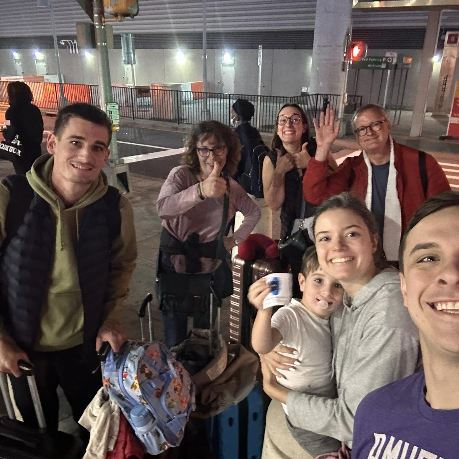 My family stayed with us for a week after the wedding, and it was time to say goodbye… Johnny and I drove them to the airport, not knowing when I’d see them again.