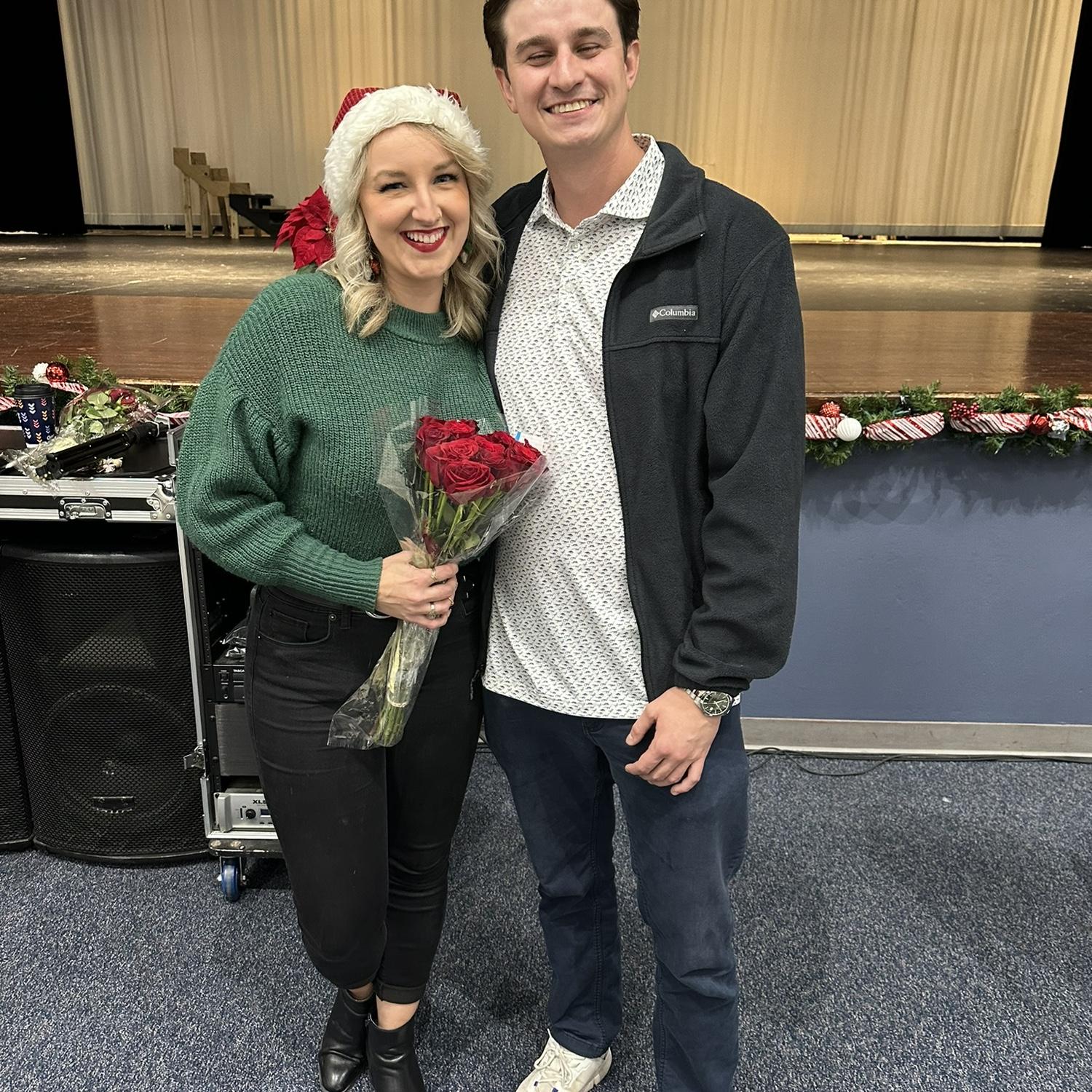 JT seeing Anna at her student's holiday concert 2023