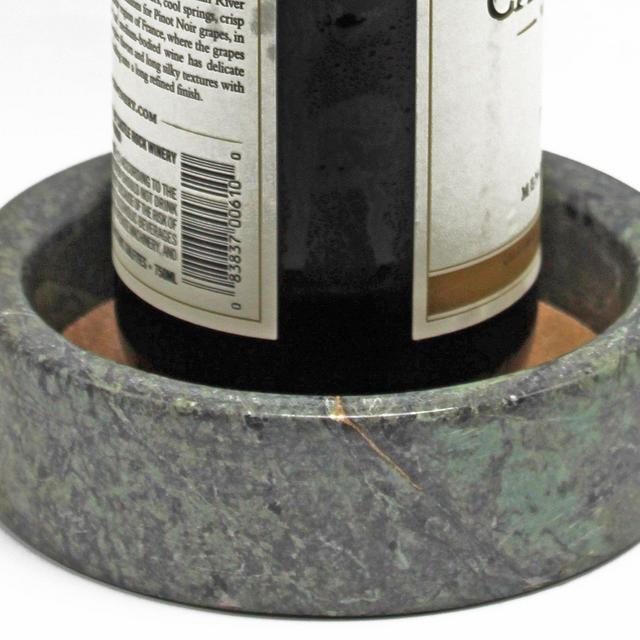 CraftsOfEgypt Wine Bottle Coaster - Green