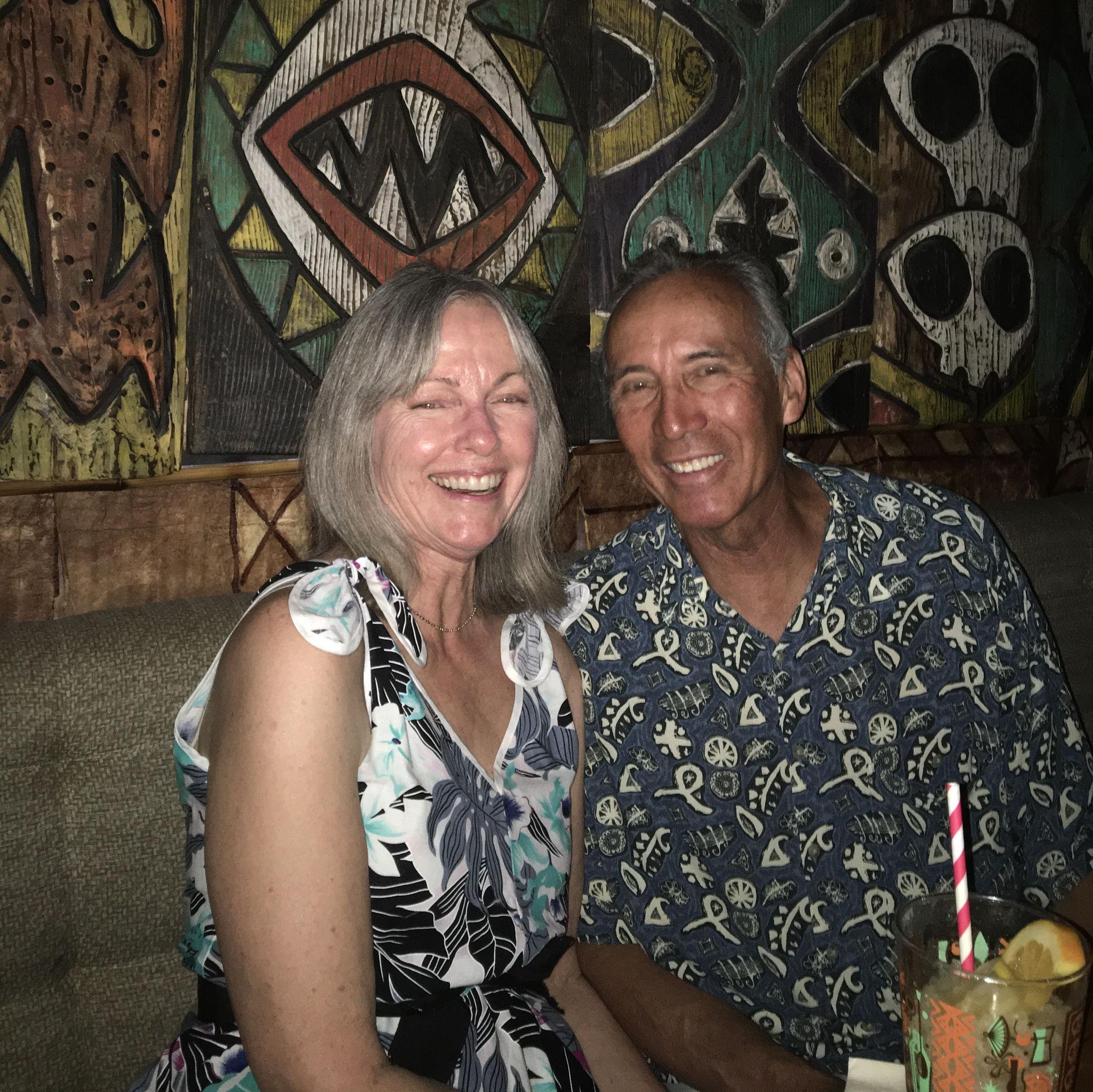 Another one of our first dates was at a "hidden" tiki bar.