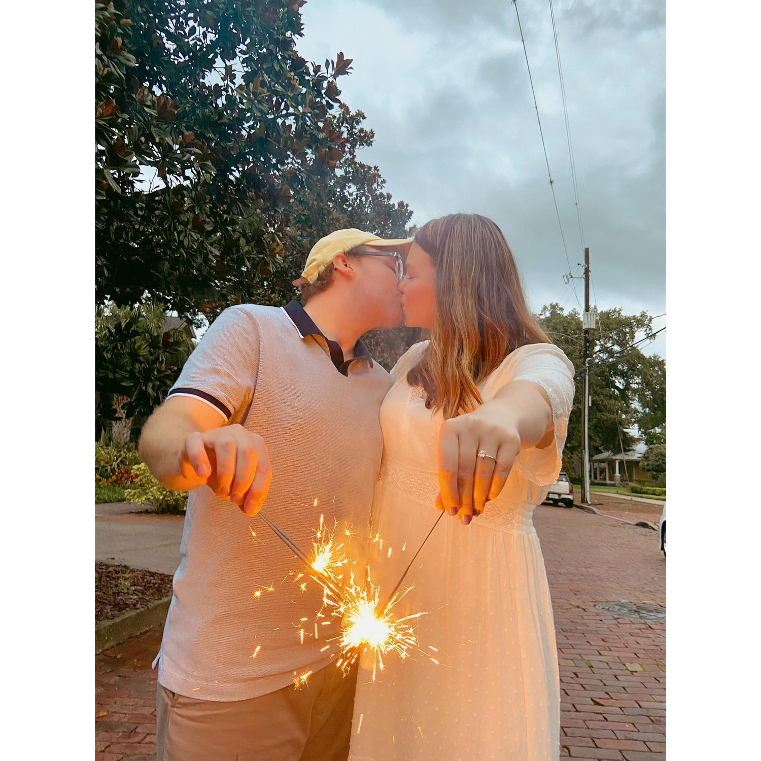 A 4th of July engagement had to include sparklers!