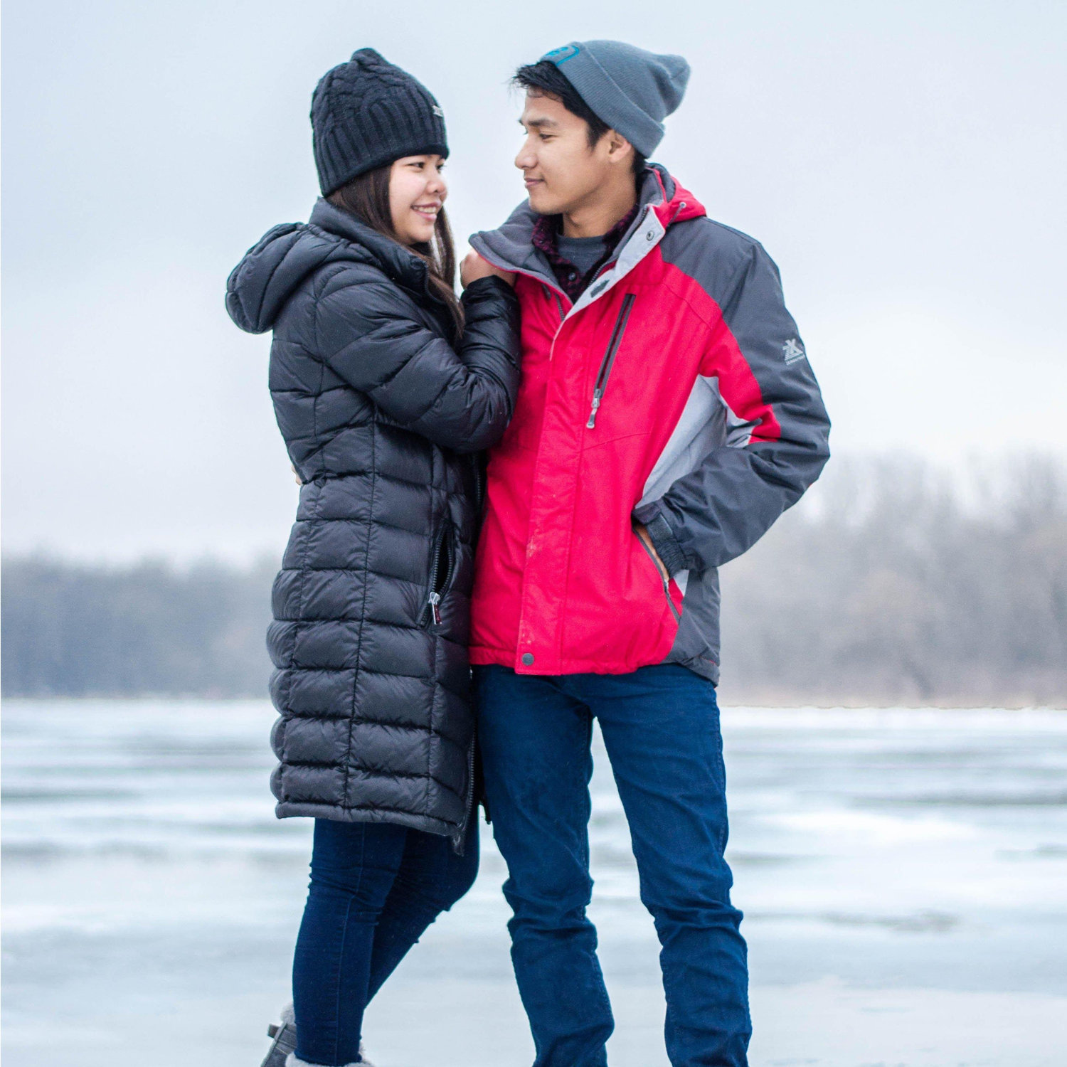 We first fall in love in Minnesota Winter.