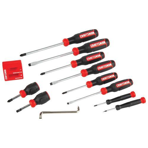 CRAFTSMAN 12-Piece Bi-Material Handle Screwdriver Set
