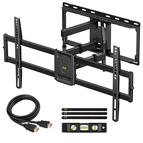 【Newest Version】 USX MOUNT Full Motion TV Wall Mount for Most 47-84 inch Flat Screen/LED/4K TVs, TV Mount Bracket Dual Swivel Articulating Tilt 6 Arms with Max VESA 600x400mm and Holds up to 132lbs