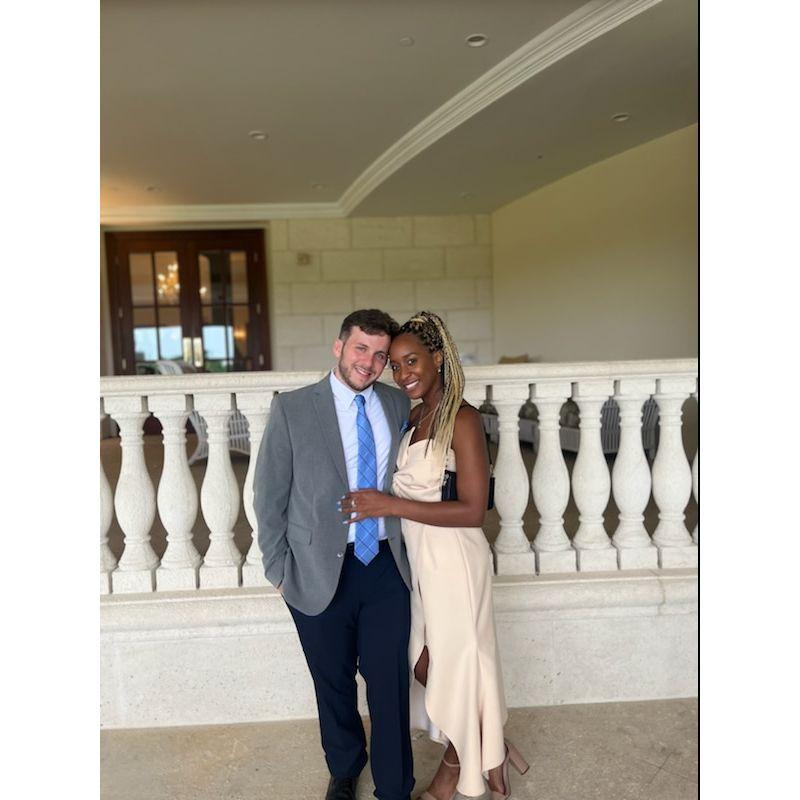 May 2022. Miami, FL. Attending wedding #1 together. Shout out Rachel and Phil!