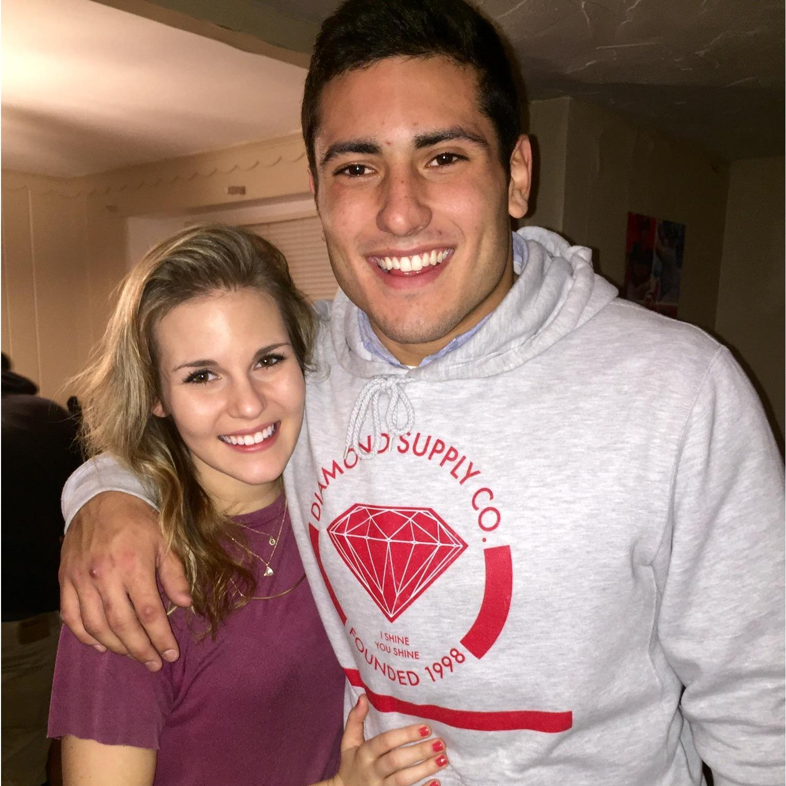 Our first photo together - 2014