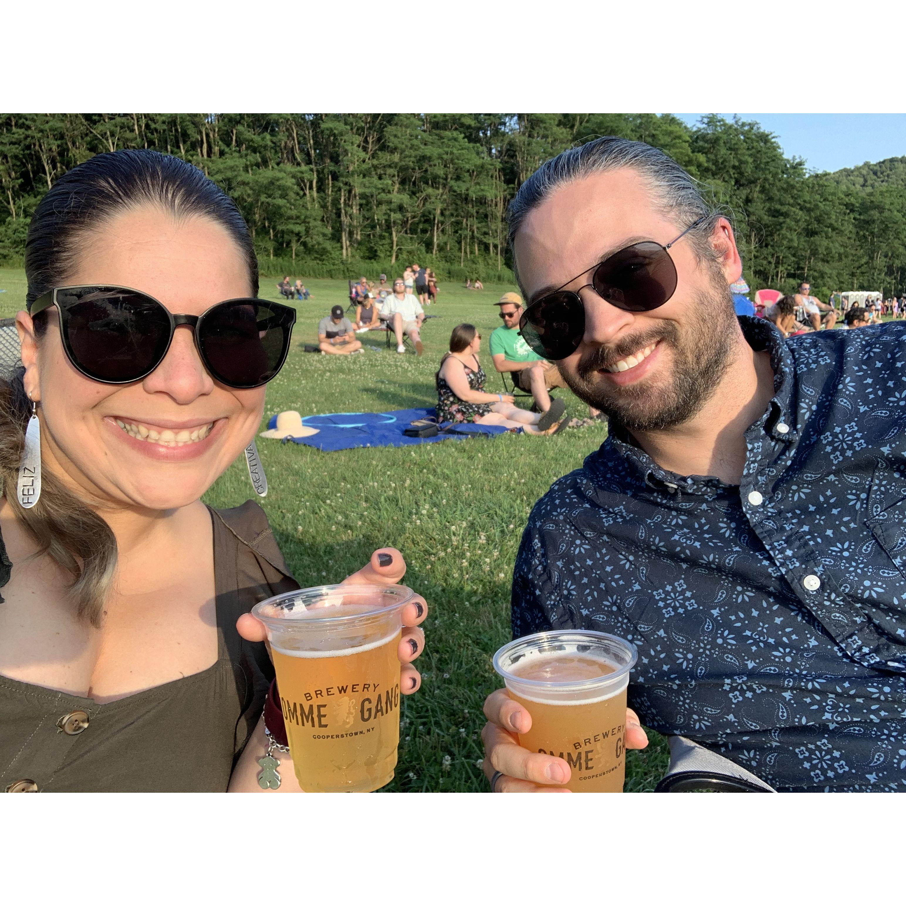 Taking in The National at Brewery Ommegang