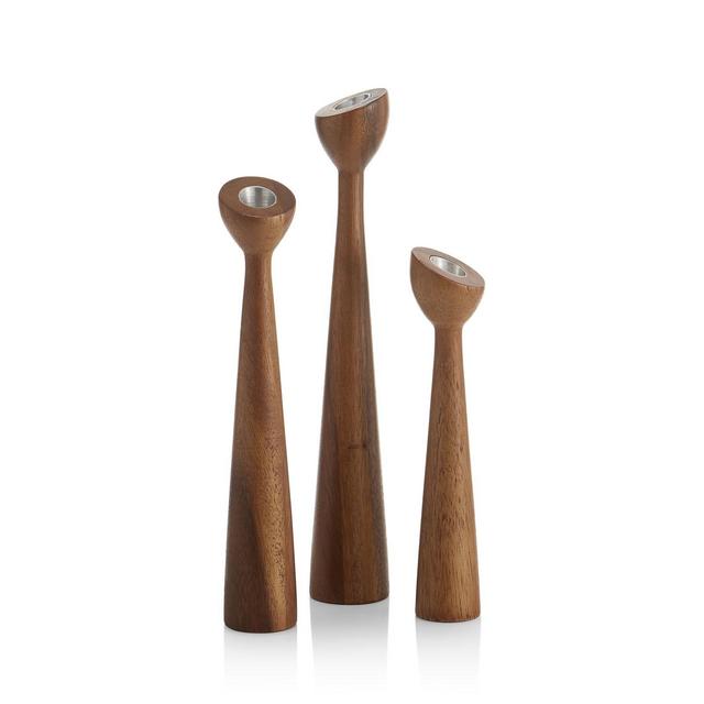 Nambé Luna Candlestick Trio - 100% Exclusive