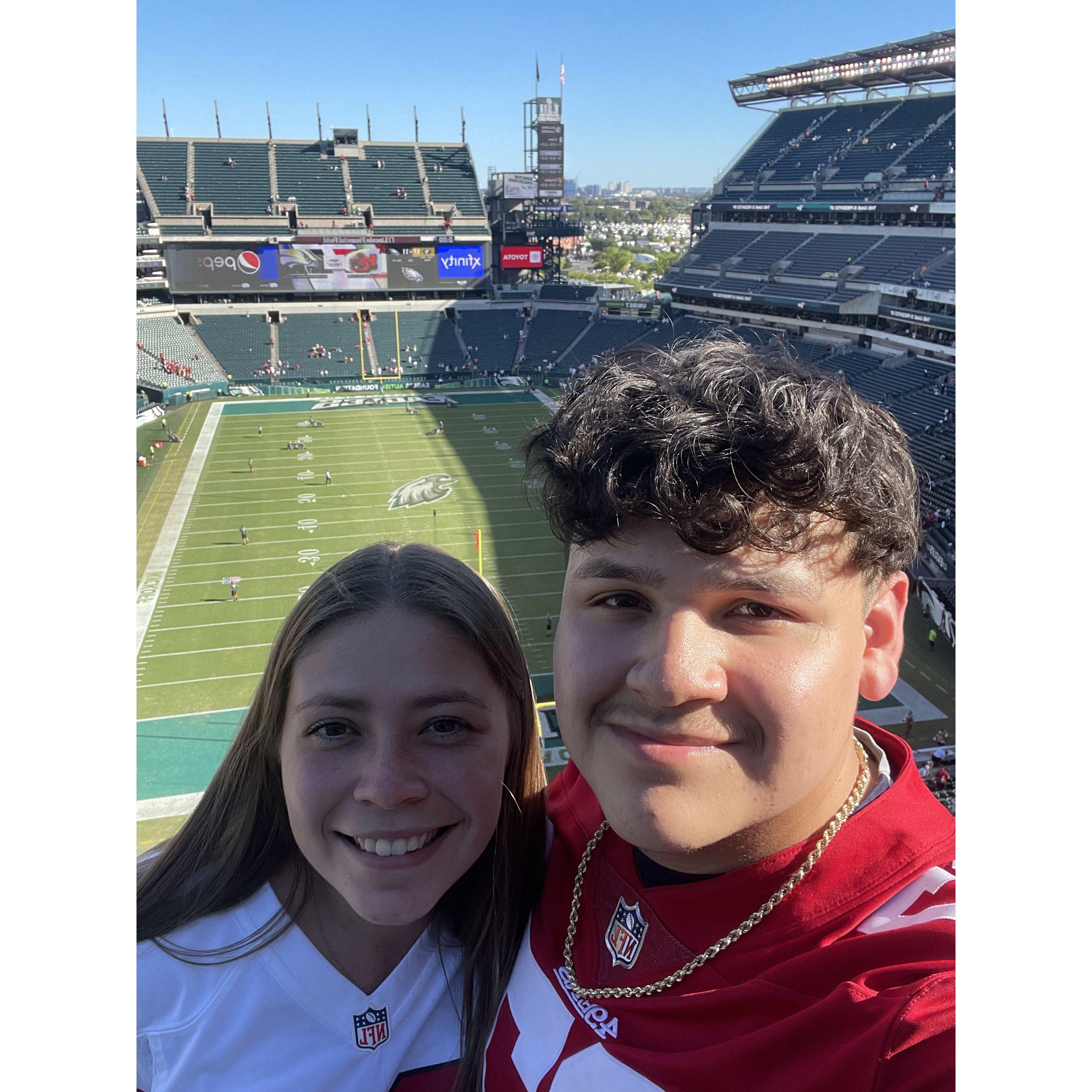 We drove 6 hours to watch the Niners beat the Eagles in Philadelphia