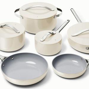16 piece Ceramic Cookware & Minis Set | Caraway (cream color)