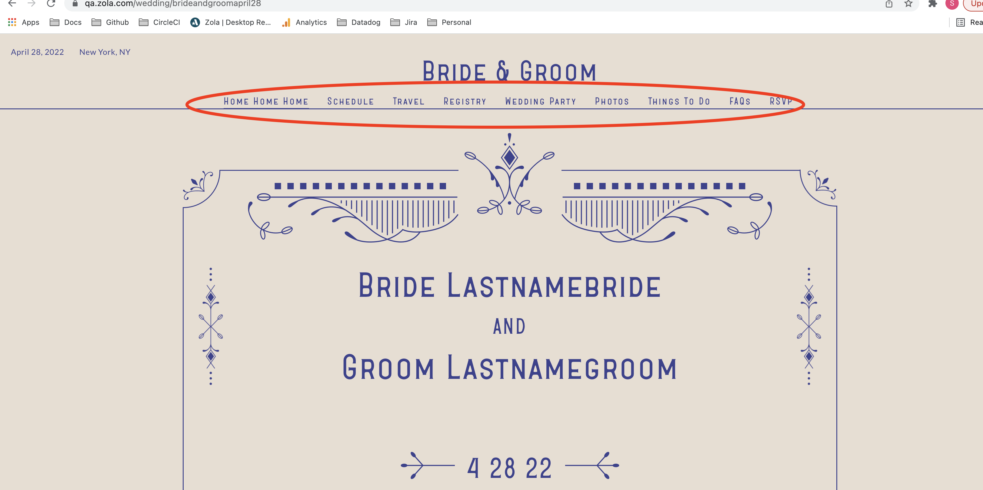 The Wedding Website of savleen bedi and Amar singh