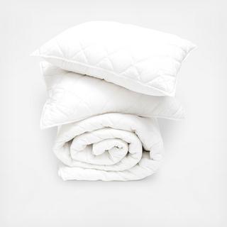 Cotton Percale 3-Piece Coverlet Set