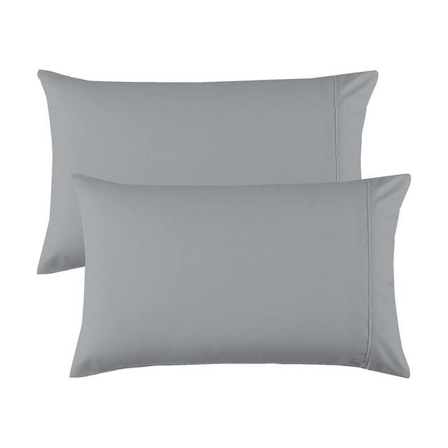 Aireolux 1000 Thread Count 100% Egyptian Cotton Pillow Case Set, 2 Piece Set, Best Standard Size(20"x30") Pillowcases Sateen Weave, Soft, Silky,Moisture Absorbent, Breathable Pillowcase,Silver