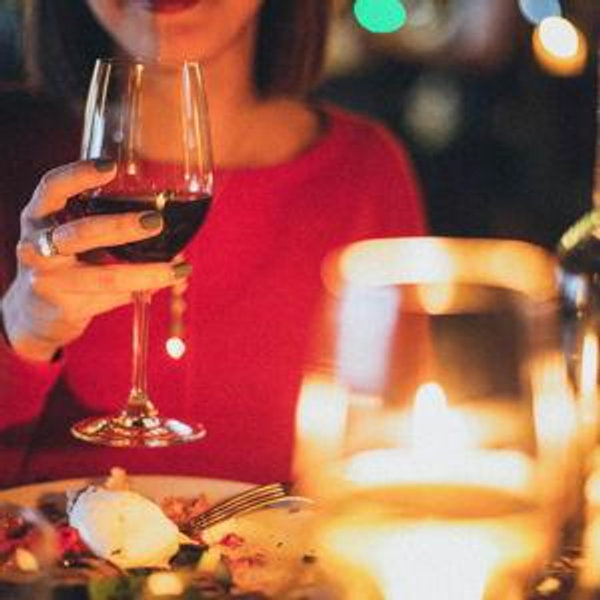 A romantic dinner out