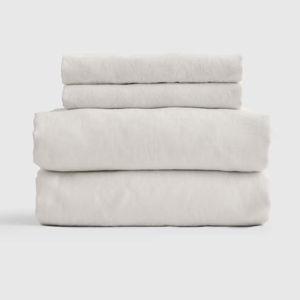 European Linen Sheet Set in Sand - King