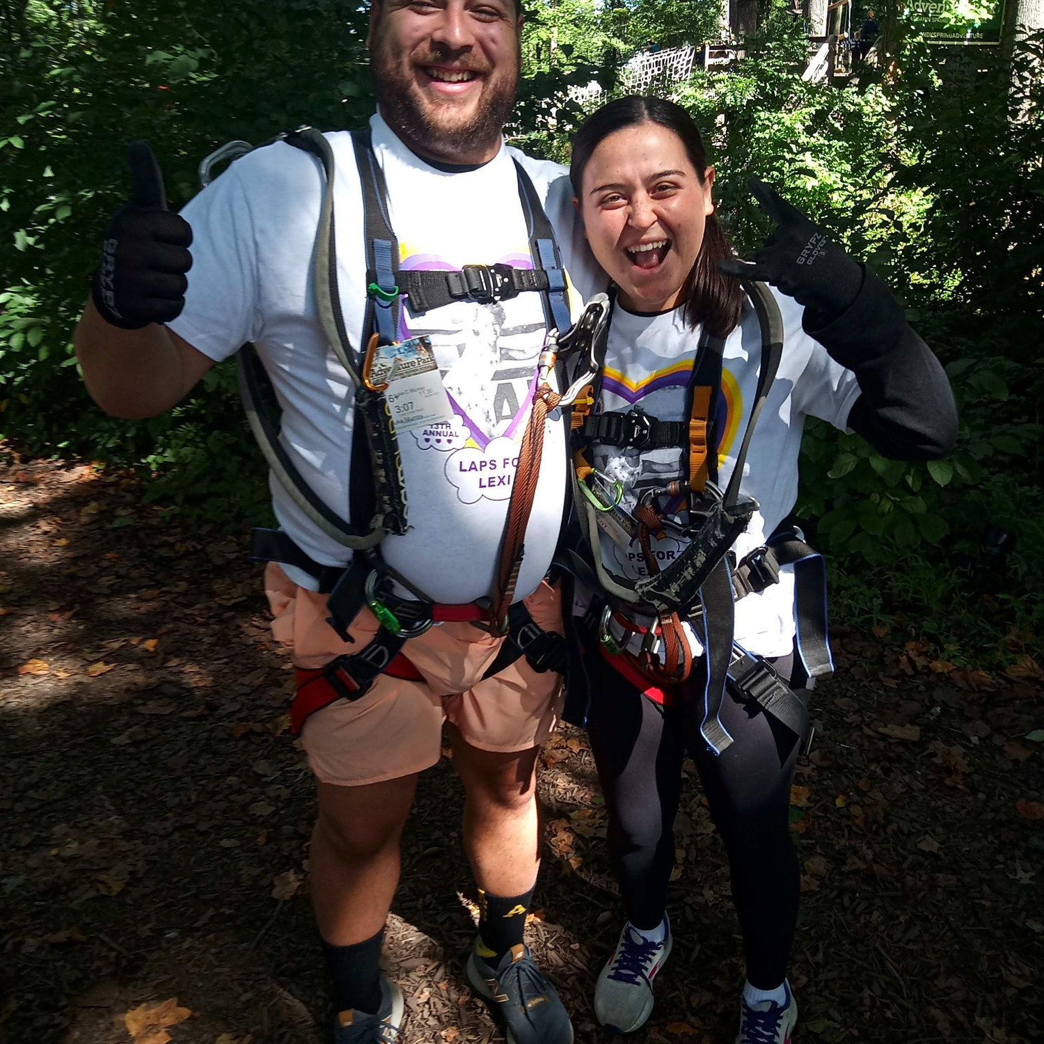 Zip Lining by Sandy Spring HS in Maryland