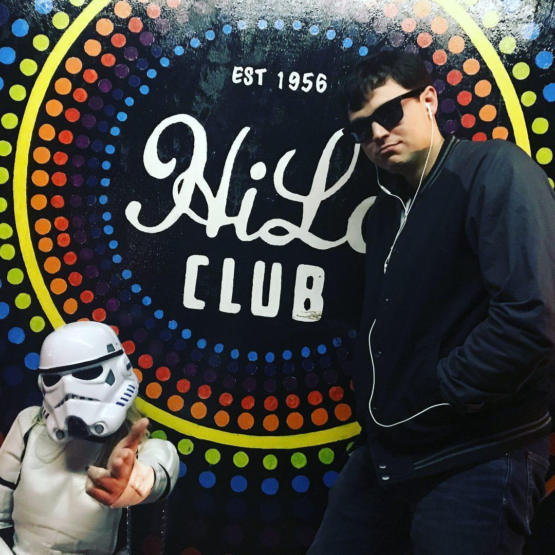 Halloween 2017. Yes, that's Becca behind the Storm Trooper helmet. If you've seen the movie Baby Driver, you'll understand Grant's costume.