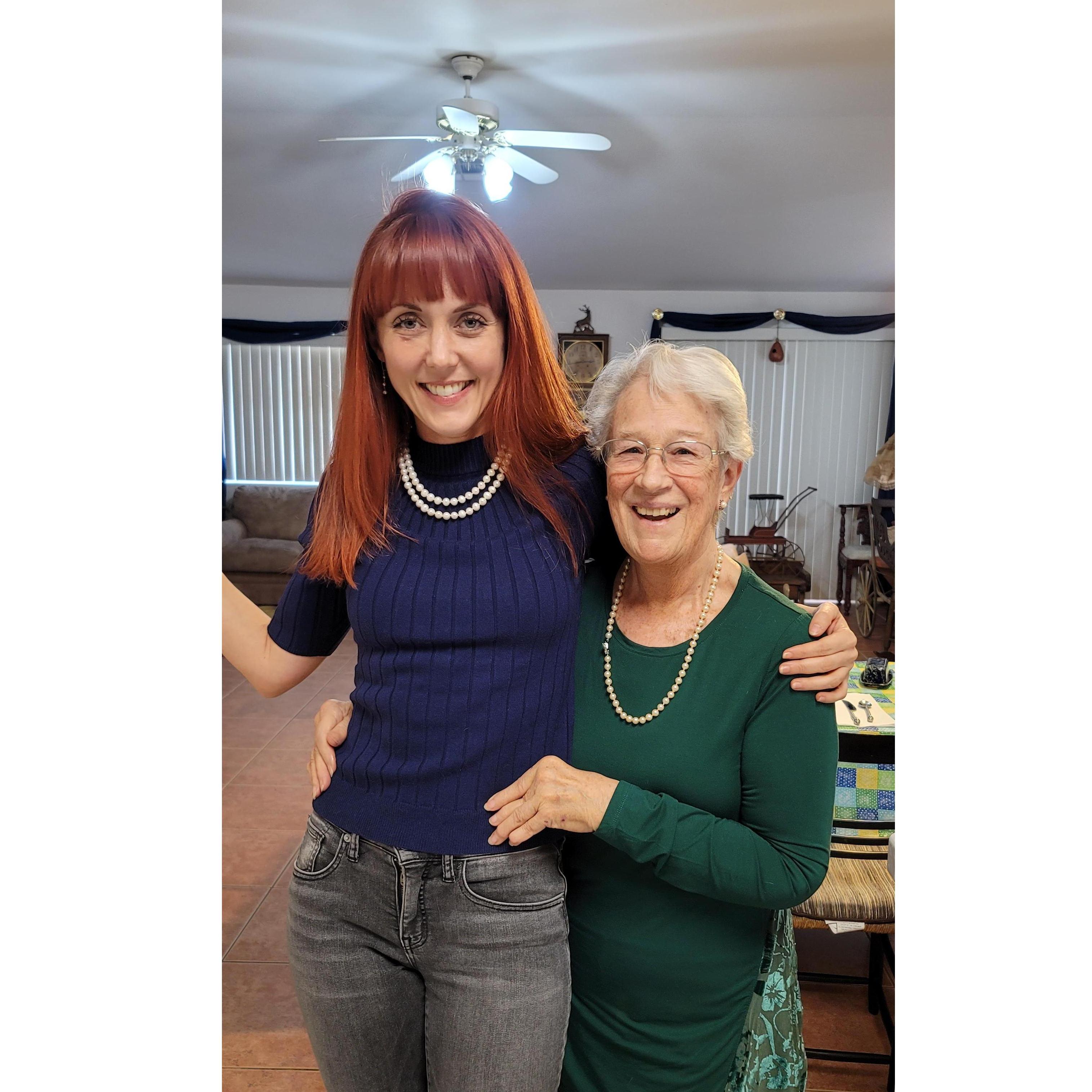 Erin and Jayk's Mom, Nina at Xmas 2020