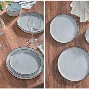 Buy 12 Piece Light Grey Cloud Dinner Set from Next Israel