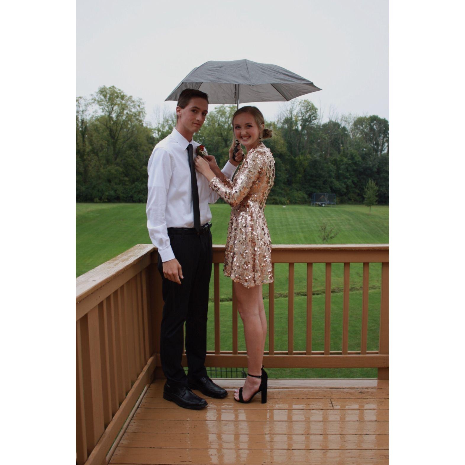 High school, our senior year homecoming together