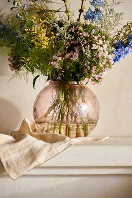 Cut Glass Orb Vase