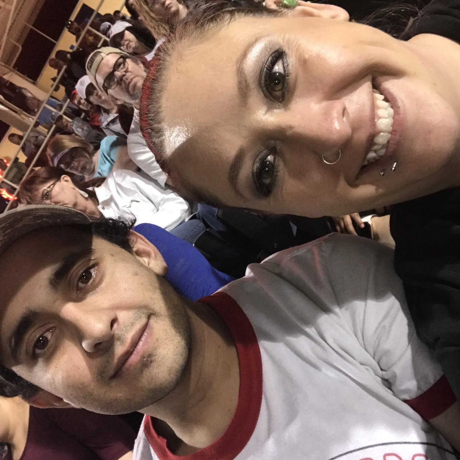 At the Albuquerque Isotopes game where JJ taught Mo how to score baseball.