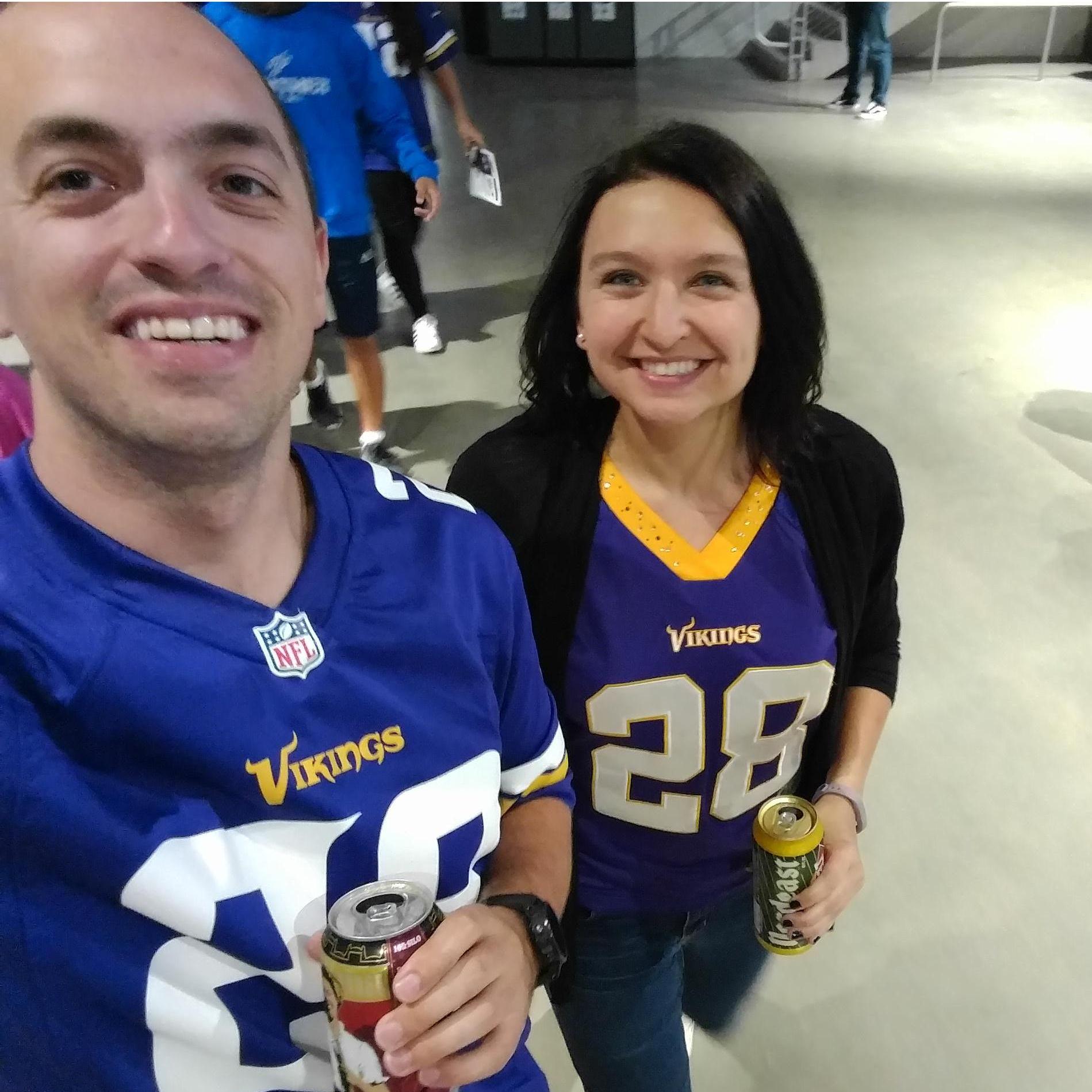 Josh's first taste of what it means to marry into a Vikings family.