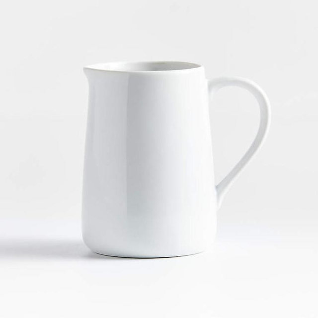 White Ceramic Creamer Jar