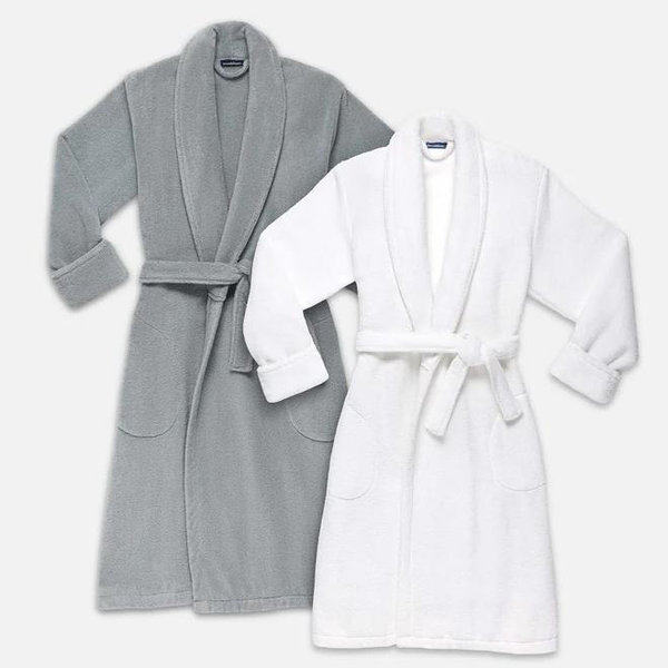 Mine & Yours Robe Bundle - Customize sizes to White: S, Slate: M