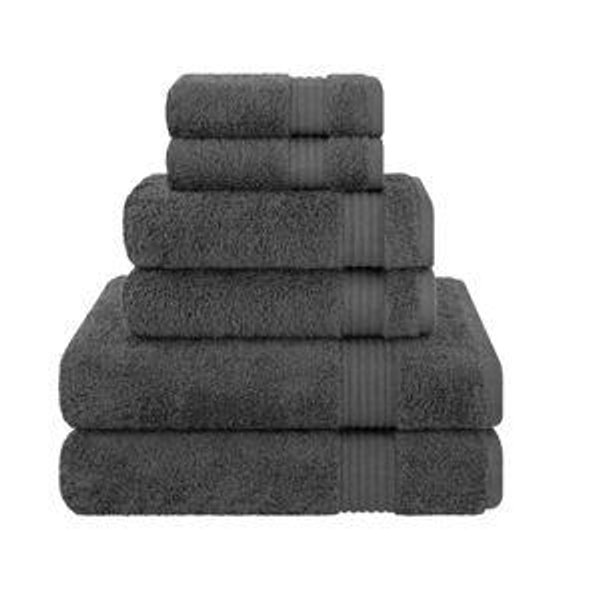 American Soft Linen Turkish Premium Quality 100% Cotton 6 Piece Towel Set, Soft Absorbent Quick Dry Bath Towels for Bathroom