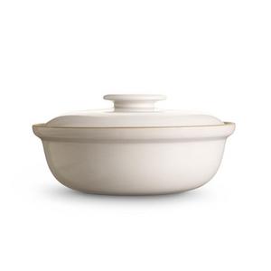 Large Covered Serving Dish - Opaque White
