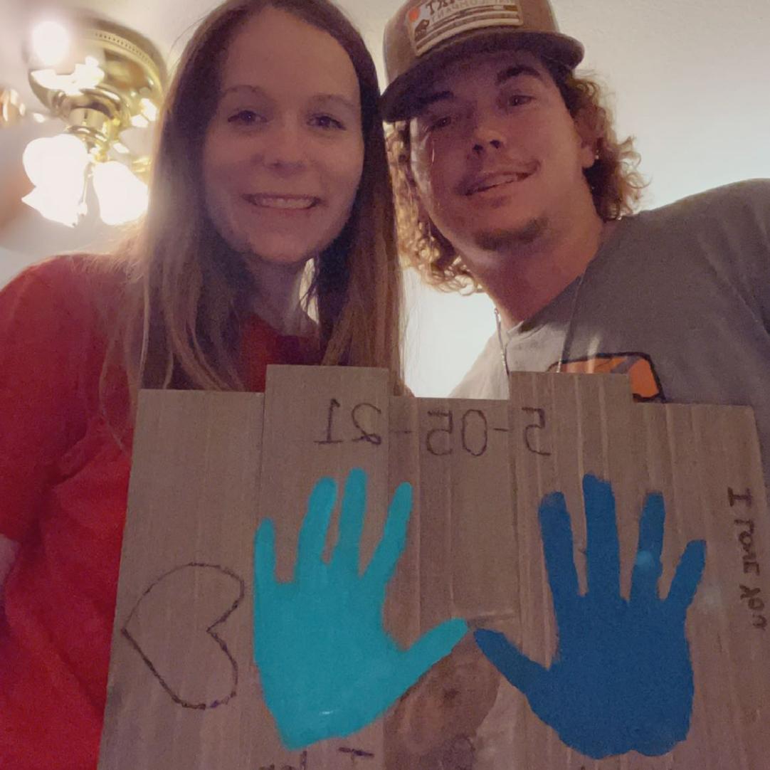 We made our sign for our first apartment together