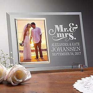 The Happy Couple Reflections Glass Picture Frame