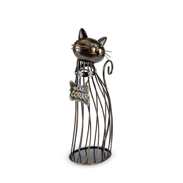 True Cat Wine Cork Display, Black