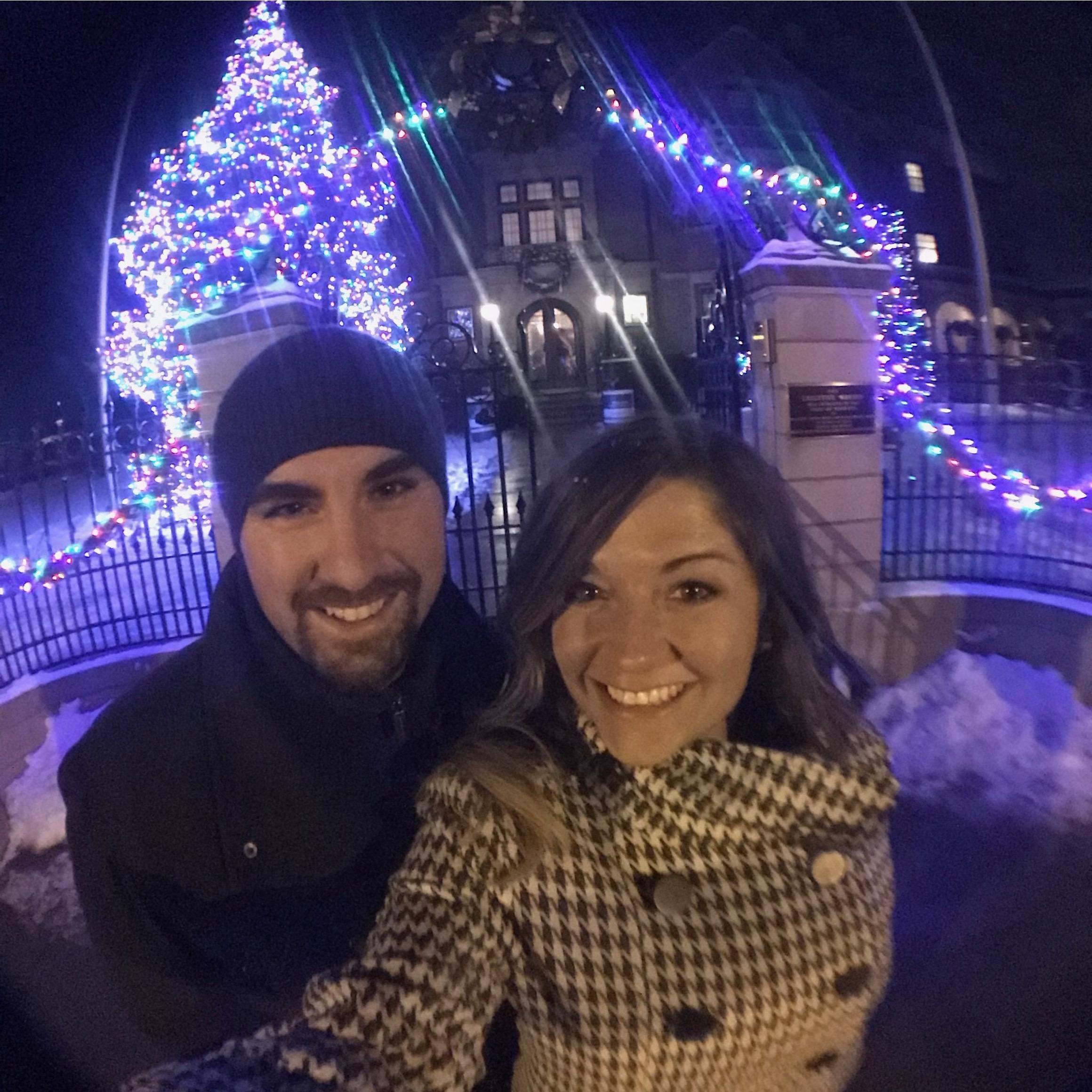The Governor's Mansion tour during Christmas time.