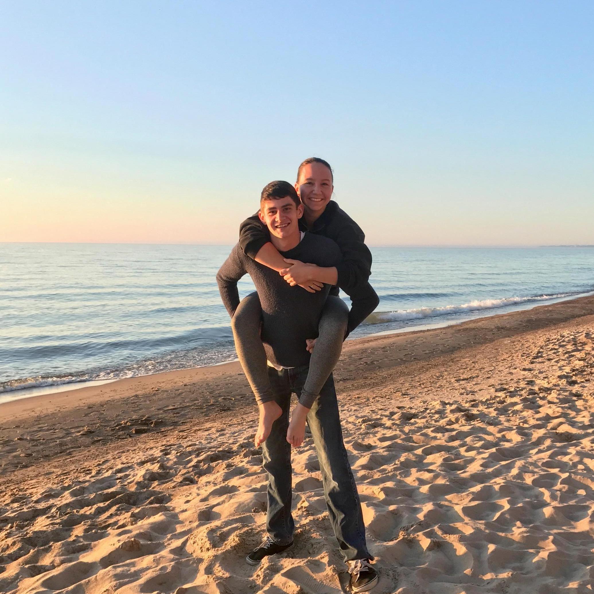 A family trip on lake Michigan