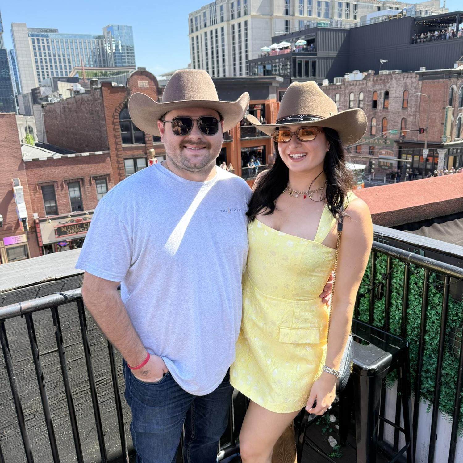 Showing off our fancy hats!