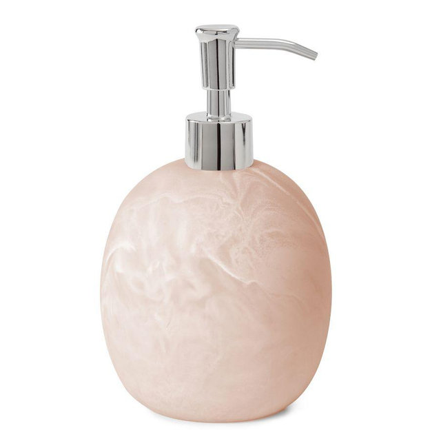 Roya Resin Lotion Dispenser, Pale Pink