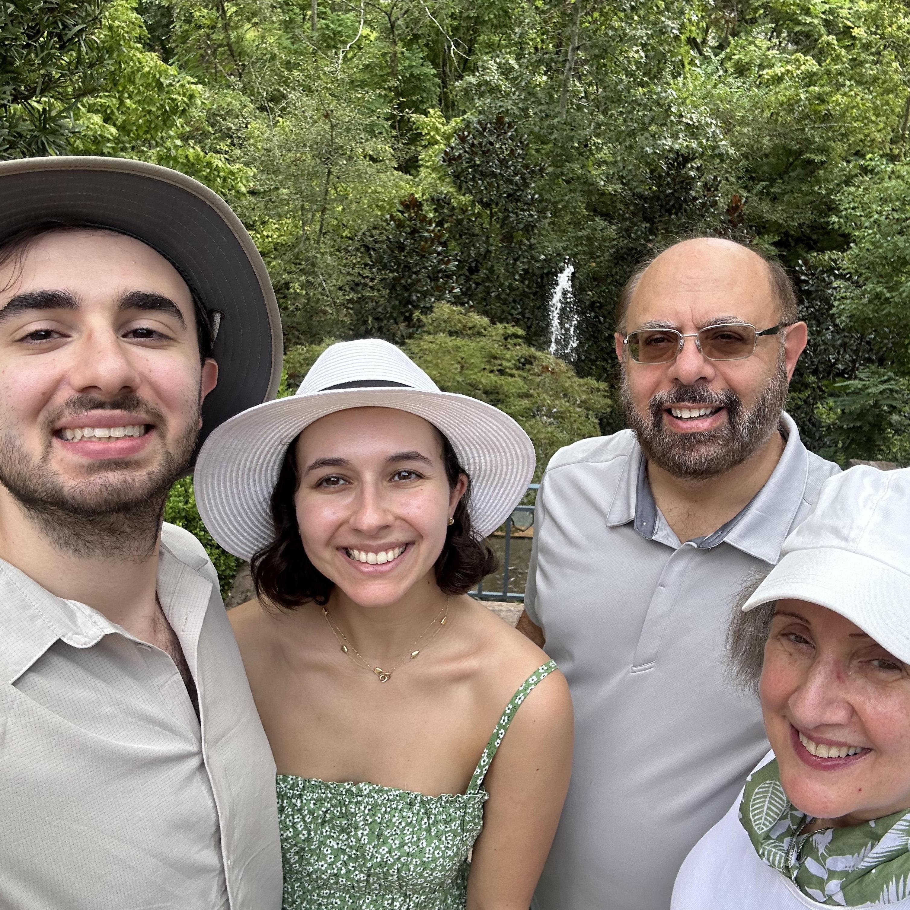 No one gave my dad the hat memo