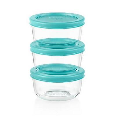 Pyrex Simply Store 6pc 1 Cup Round Glass Food Storage Value Pack